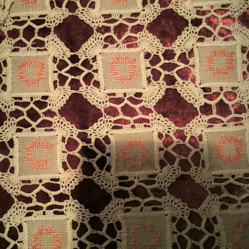 Handmade embroidery over 70 years old 68x33