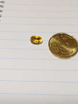 Citrine oval new 7#9