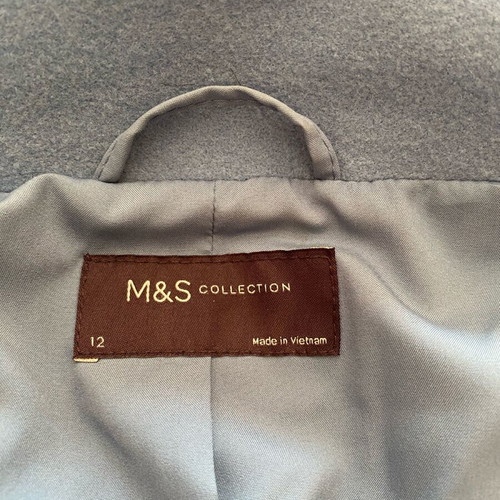 Marks & Spencer coat like new, turquoise, size L