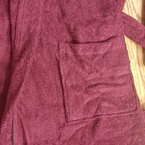 Palamaiki men's bathrobe XXL new, Red Plum