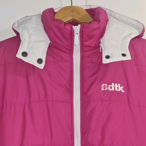 Bodytalk jacket like new with detachable hood, small, fuchsia