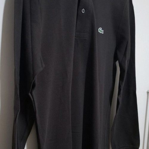 Brown Lacoste long-sleeve polo like new, size 3 Small