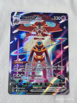 Deoxys Vmax Pokemon card