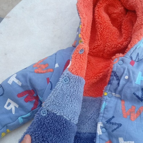 Boboli reversible baby jacket like new, size 9 months, 100% cotton