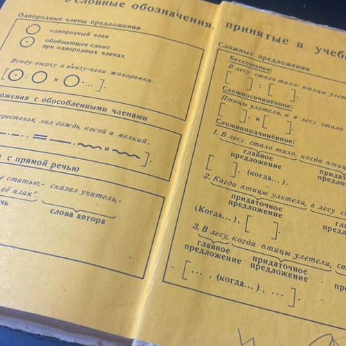 Russian Language Book used, Soviet classic 7-8 grade 1982 edition