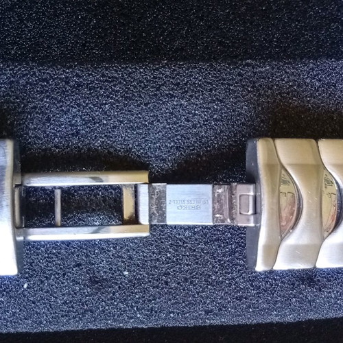 Seiko Maccina Sportiva by Giugiaro watch like new, chronograph, silver