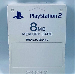Επισκευάστηκε/ Refurbished PS2 PlayStation 2 Memory Card / Κάρτα Μνήμης 8MB Λευκό