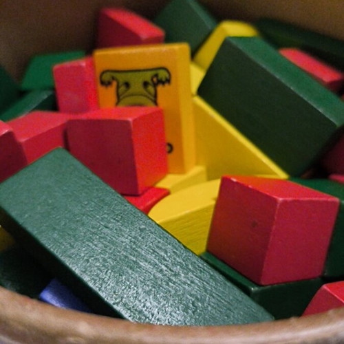 Wooden blocks used