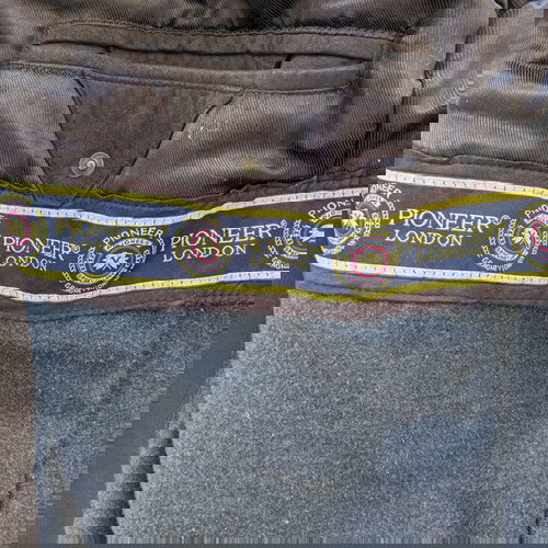 PIONEER αυθεντικό δερμάτινο ανδρικό μπουφάν μέγεθος 48 μεταχειρισμένο καφέ