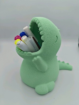 Dinosaur Pencil Holder new, fits 12 thick markers comfortably