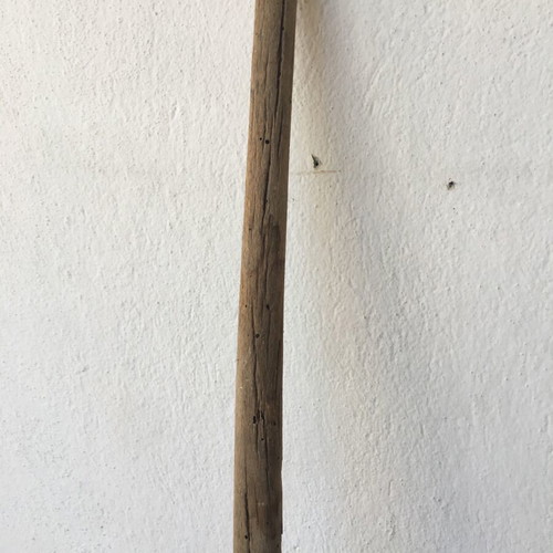 Wooden single-piece oven peel with curved handle 152cm long