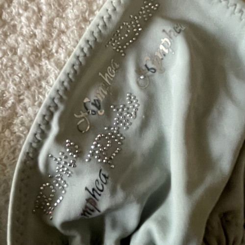 Pinko bikini top used, size M, grey and blue