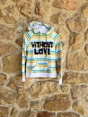 Zara TRF thin women's sweatshirt size Large like new white multicolor