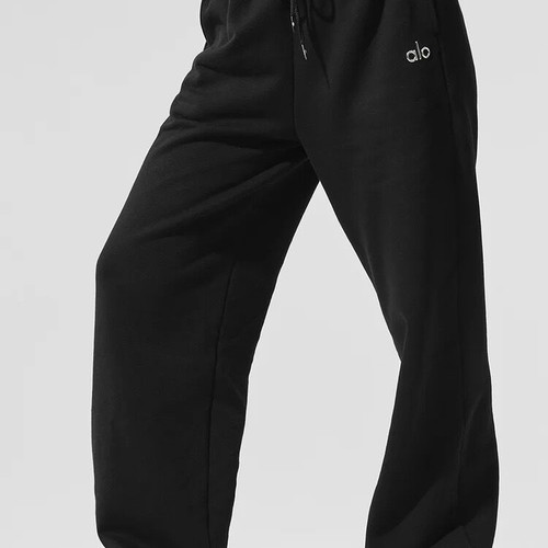 Alo Yoga cotton sweatpants new, black