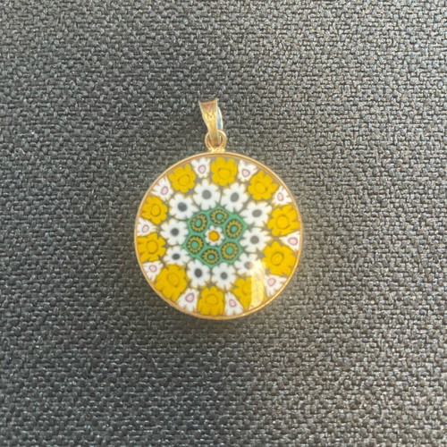 Murano Murrine Veneziane Necklace with 925 Silver New