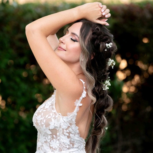 Justin Alexander wedding dress like new, white, lightweight, floral lace