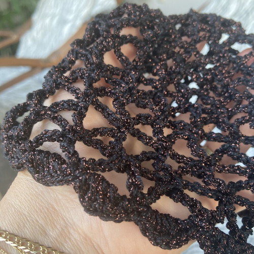 Summer hat black and bronze