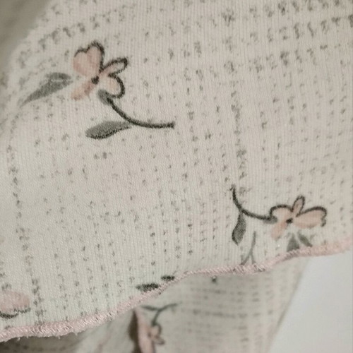 Lanes nightgown like new, size large, ecru with pink flowers