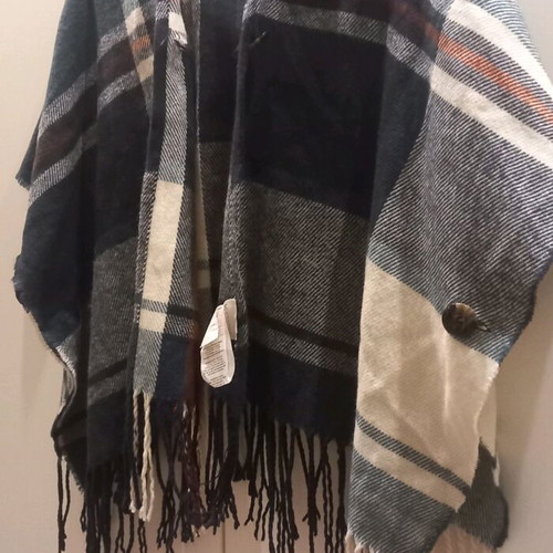 Pepe Jeans checked cape like new, summer blue