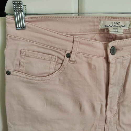 H&M L.O.G.G. Women's Skinny Jeans in Pastel Pink (Size EUR 38)