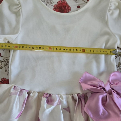 H&M dress like new, sizes 134/140, white and pink