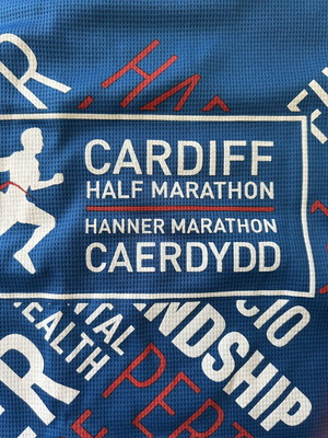 Half Marathon men's t-shirt, blue, size M