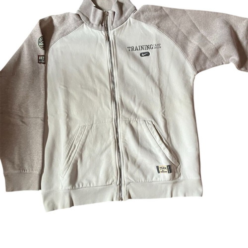 Nike jacket white-gray used, missing zipper, size 158 cm
