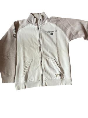 Nike jacket white-gray used, missing zipper, size 158 cm