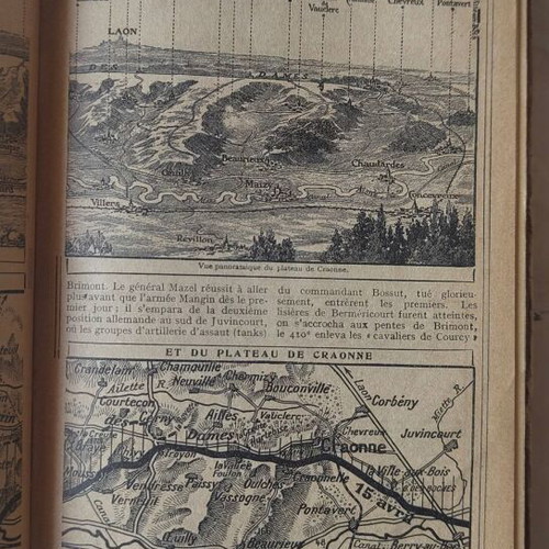 Rare French book 1918 used, almanac for World War I