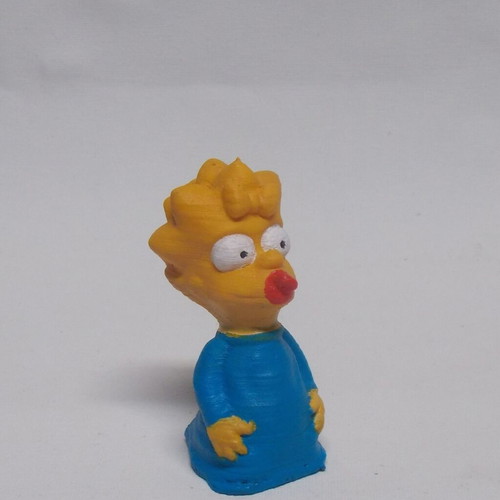 The Simpsons figure like new, hand-painted with acrylics