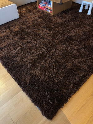 Eco Carpet dark brown rug 3 x 4 meters like new