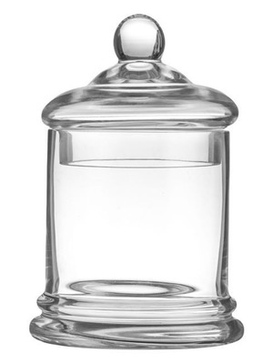 Glass Cylindrical Candy Serving Jar with Lid new