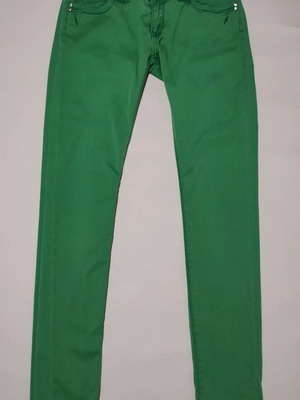 Women's Low-Rise Skinny Pants Green Size S