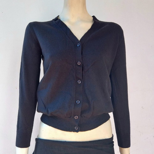 Prada black wool cardigan used, size M