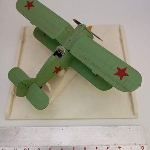 Polikarpov I-153 "Chaika" metal airplane model 1:72 scale used
