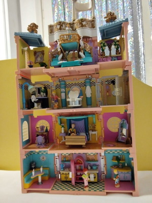 Polly Pocket Dream Builders Deluxe Mansion 1999 σε άριστη κατάσταση με φιγούρες