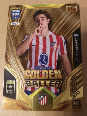 Κάρτα Panini FIFA 365 Adrenalyn Julián Álvarez Golden Baller καινούργια