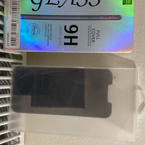 Screen protector glass for iPhone 13 new, black privacy