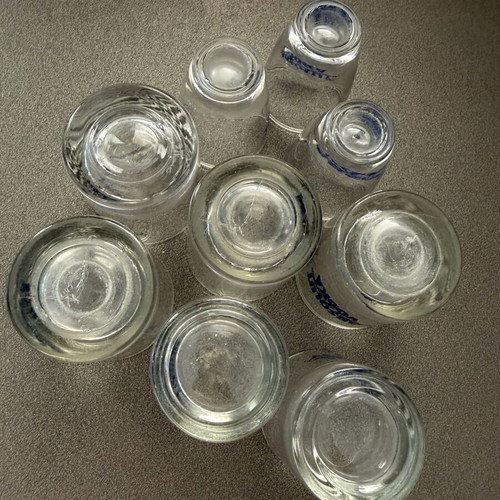 Absolut shot glasses, pack of 9, 2 types