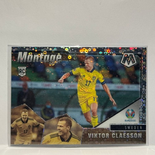 2021 Panini Mosaic Uefa Euro Viktor Claesson #20 Rookie Silver Circles Prizm new