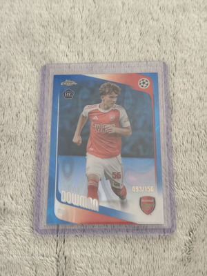 Κάρτα Rookie Max Dowman Blue Refractor 2025-26 Topps Chrome UEFA Club Competitions σαν καινούργιο