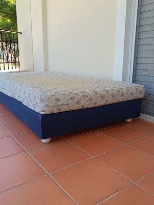 Single bed 2.00x1.00 meters with COCOMAT mattress like new