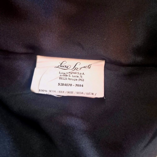 Luisa Spagnoli Silk Dress Like New Black With Beige