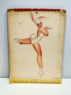 Esquire Pin Up 1947 calendar used