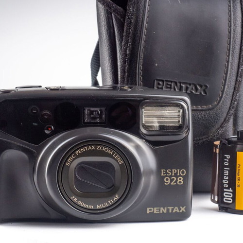 Pentax 928 35mm film camera used, compact autofocus point-and-shoot