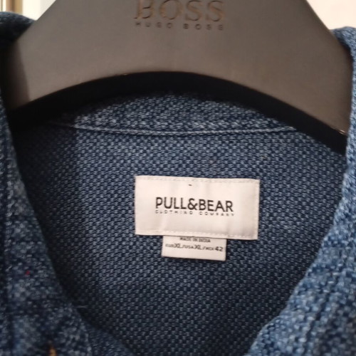 Pull & Bear men's denim shirt blue sizes L XL like new