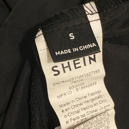 Shein black wide pants size S like new