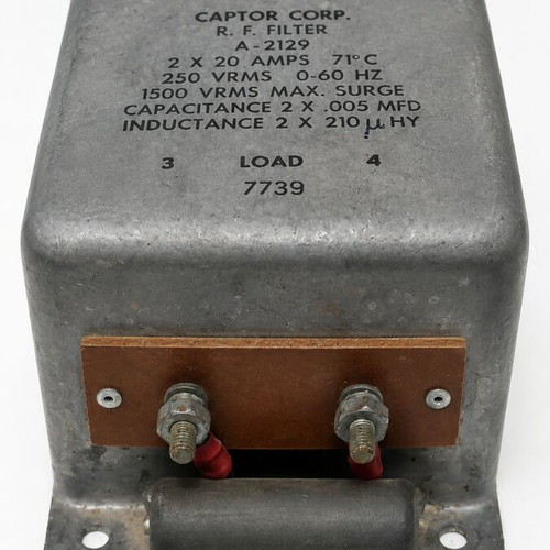 Captor Corp A-2129 EMI/RFI Power Line Filter used