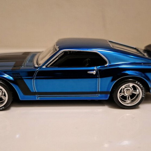 Hot Wheels 2017 RLC '70 Mustang Boss 302 Blue like new, spectraflame blue