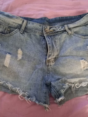 Jean shorts size L like new